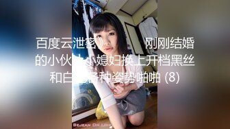 百度云泄密》☀️☀️刚刚结婚的小伙让小媳妇换上开档黑丝和白色各种姿势啪啪 (8)