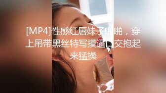 [MP4]性感红唇妹子啪啪，穿上吊带黑丝特写摸逼口交抱起来猛操