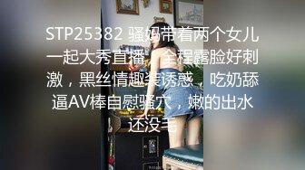 STP25382 骚妈带着两个女儿一起大秀直播，全程露脸好刺激，黑丝情趣装诱惑，吃奶舔逼AV棒自慰骚穴，嫩的出水还没毛