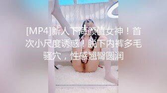 [MP4]新人下海颜值女神！首次小尺度诱惑！脱下内裤多毛骚穴，性感翘臀圆润