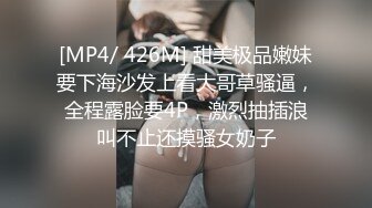 [MP4/ 426M] 甜美极品嫩妹要下海沙发上看大哥草骚逼，全程露脸要4P，激烈抽插浪叫不止还摸骚女奶子