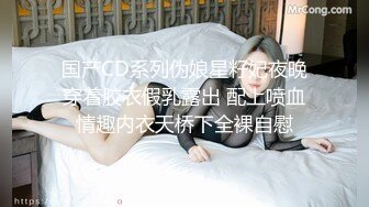 国产CD系列伪娘星籽妃夜晚穿着胶衣假乳露出 配上喷血情趣内衣天桥下全裸自慰