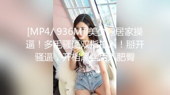 [MP4/ 936M] 美少妇居家操逼！多毛骚逼双指扣入！掰开骚逼，开档黑丝后入肥臀