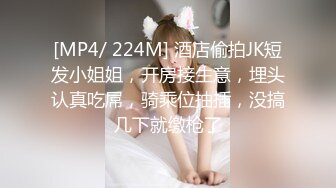 [MP4/ 224M] 酒店偷拍JK短发小姐姐，开房接生意，埋头认真吃屌，骑乘位抽插，没搞几下就缴枪了