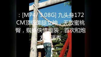 ：[MP4/ 3.08G] 九头身172CM顶级美腿女神，无敌蜜桃臀，蜘蛛侠情趣装，首次和炮友操逼秀