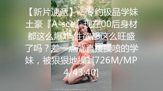 【新片速遞】 ⚡专约极品学妹土豪『A-sce』现在00后身材都这么爆炸 性欲都这么旺盛了吗？差一点就直接操喷的学妹，被狠狠地操1[726M/MP4/43:40]