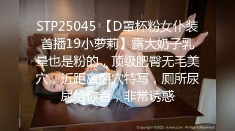 STP25045 【D罩杯粉女仆装首播19小萝莉】露大奶子乳晕也是粉的，顶级肥臀无毛美穴，近距离掰穴特写，厕所尿尿给你看，非常诱惑